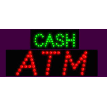 Led Cash ATM sign